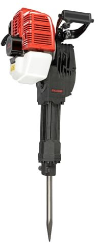 2-Stroke Petrol Demolition Jack Hammer, 52CC Gas Powered Jack Hammer, Concrete Breaker, Low Noise, for Housing Foundation Removal, Interior Decoration, Pipeline Engineering