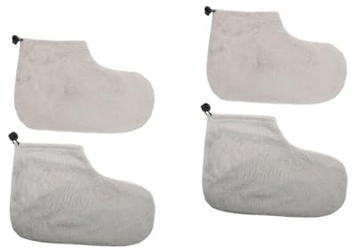 IWOWHERO 2pares Cubiertas Para Pies De Cera Terapéutica Diseño Elástico Para Spa y Tratamientos De Parafina