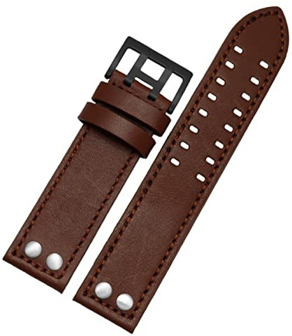 SLCHJX Leder -Uhren -Gurt -Armband Armband 20mm 22mm Band für Hamilton Aviation H77755533 H77616533 Echtes Leder -Männer Watch Band