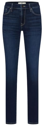 Cross Jeans Damen Jeans ANYA - High Waist - Slim Fit - Blau Stretch, Größe:30W / 32L, Farbe:272 Classic Blue Denim