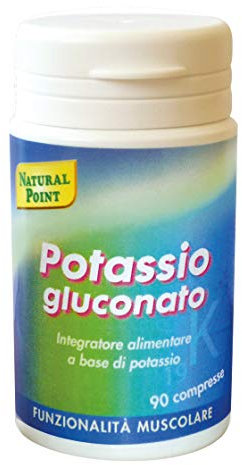 Natural Point Integratore Alimentare Potassio Gluconato, 90 Compresse, color Multicolore, 5000 g