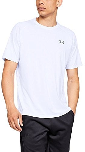 Under Armour Herren Tech 2.0 Kurzarm T-Shirt, Weiß (100)/Schwarz, Large Hoch