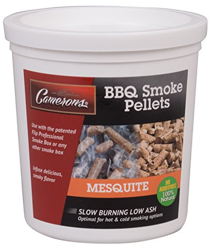 Camerons Räucherholzpellets (Mesquite, 1 Pint) – ofengetrocknete Grillpellets – 100 % natürlicher Grill für Smoker-Grill, Pellet-Grill und Feuerstelle – verleiht rauchigen Geschmack in Lebensmitteln