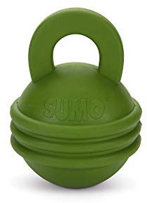 Beeztees Sumo Kettlebell, Hundespielzeug, Gummi, grün, 16x12x12 cm