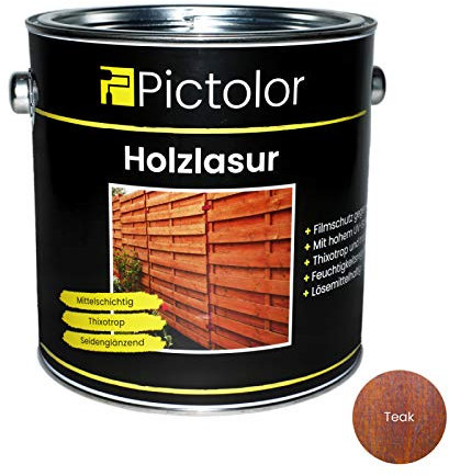 Pictolor Holzlasur 2,5 Liter Teak