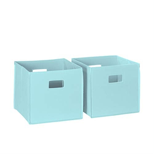 RiverRidge® 2 Pc Folding Storage Bin Set - Aqua