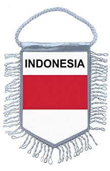 Akachafactory Wimpel mini Flagge Fahne flaggen miniflagge indonesien
