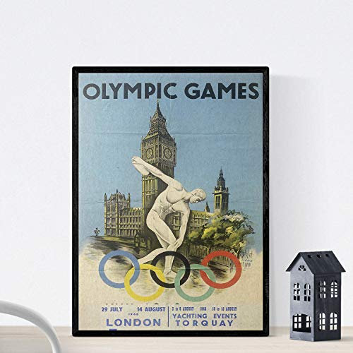 Nacnic Affiche Vintage Affiche Vintage « Jeux classiques de Londres ». Format A3