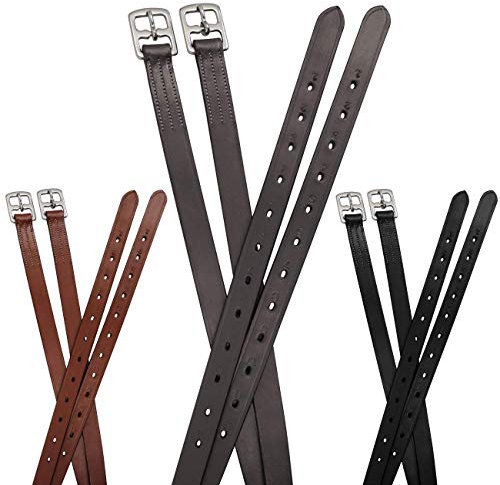 Paris Tack Schooling English Steigbügelriemen für den täglichen Gebrauch, 137,2 cm (Erwachsene), Havanna