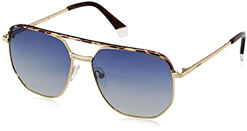 Polaroid Pld 2090/s/x H8D/Z7 BLUEHVN GOLD Sunglasses Men's Steel, Standard, 58