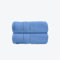 Allure Zero Twist Hand Towel Set for Bathroom, Pack of 2, 50 x 85cm, 100% Egyptian Cotton (Cornish Blue)