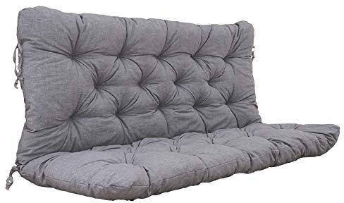 Chicreat Bankkissen mit Rückenteil 120 x 98 x 8 cm, Hellgrau