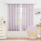 Jubilantex Vorhang mit Schmetterling, durchscheinend, für Baby, Mädchen, Schlafzimmer, Kleinkind, Golddruck, Leinenstangentasche, Voile, Vorhänge, 160 cm, für Kinderzimmer, Lavendel/Lila, 2 Paneele