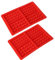 2 Pack Molde de silicona para gofres, molde de silicona para gofres 4 cavidades antiadherente para hacer gofres Molde de silicona para gofres en la cocina