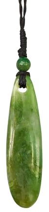 81stgeneration Anhânger Halskette Roimata Maori Stammes Nephrit-Jade für Herren und Damen