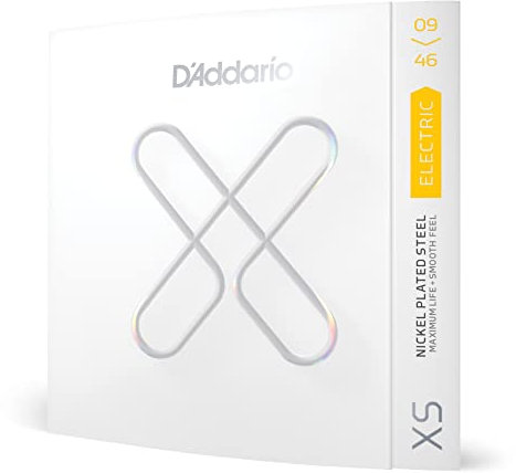 D'Addario Corde rivestite XS Nickel per chitarra elettrica, scalatura Super Lt Top/Reg Btm 09-46