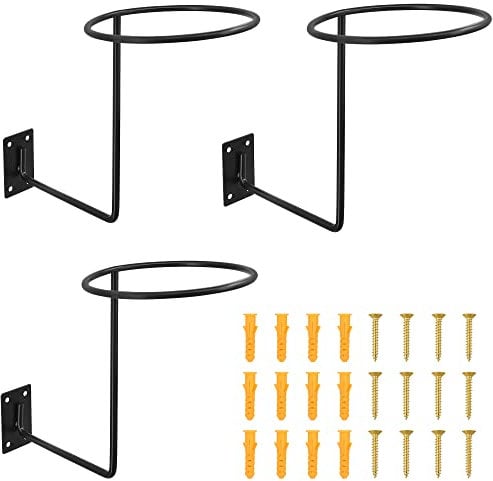 Zorax Motorcycle Helmet Holder, 3PCS Helmet Stand Display Wall Mounted Helmet Rack for Motorbike/Baseball Helmets, Basketball, Hats