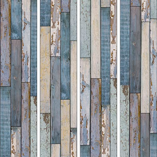 decomonkey PURO TAPETE selbstklebend | 10 m Tapete 3D Wandaufkleber – Dekofolie (Klebefolie) Möbelfolie Panel Wandtattoo Wandposter Wandsticker Holzoptik 3D Bretter Textur Holz Braun