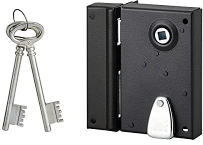 THIRARD 00900143 - Serrure En Applique À Fouillot 70 X 110 mm Gauche - Coffre et gâche acier cambré - Version fouillot gauche - Serrures Appliques - Applique Verticale