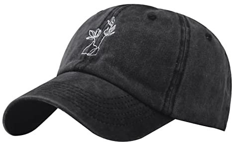 callmo Basecap Damen, Damen Baseballmütze Frauen Floral Blumen Kappe Sommer Mütze Baseballkappe Baseball Cap Verstellbar Baseballmütze Sonnenhut Sonnenschutz Schirmmütze Trucker Cap Damencap