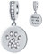 Hund/Katze Pfote Druck Anhänger Charms in 925 Sterling Silber, passt Pandora Valentinstag Armband, ich liebe dich Dog/Cat Paw Print CZ Dangle Bead, Geschenk für Ehefrau/Ehepaar/Geburtstag