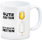Gute Zeiten - Schlechte Zeiten Bier Kaffeebecher witzige Kaffeetasse mit lustigem Spruch für Biertrinker die gerne immer ein volles Glas haben