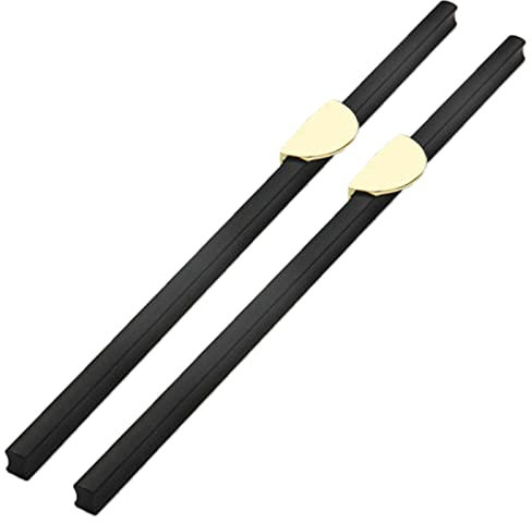 Möbelgriff schwarz Griffleiste Aluminium Design-Griff Küche Stangengriff eckig für Schubladen Kleiderschränke Profilgriff Länge 2 Stück - Alu Schubladengriff Vintage (1000mm)