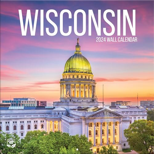Wisconsin 2024 Foto-Wandkalender 30,5 x 30,5 cm
