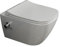 Aqua Bagno | Taharet WC de douche avec robinet, WC mural avec abattant Softclose, WC suspendu avec fonction bidet | 51 cm de long blanc