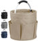 IHOMAGIC Cestino porta Attrezzi con 6 Tasche Esterne, Borsa Organizer Pieghevole, Sacca Porta Attrezzi Borsa Portaoggetti per la casa, shopping, i picnic, Borsa per Attrezzi da Giardino 17L (Cachi)