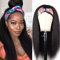 Perücke Mit Stirnband Headband Wigs for Black Women Kinky Straight Headband Wig Human Hair Wigs Brazilian Virgin Hair Glueless Wig Wear and Go Headband Wig 180% Density Yaki Human Hair Wig 16 Inch