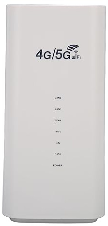Unlocked 4G LTE Modem Router with SIM Card Slot, 4 Antenna & Up to 32 Users for Travel, Road Trips & Camping (US Plug)