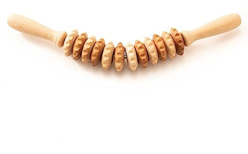 tuuli Massagegerät aus Holz, Massage für Hunde, Kuh, Pferde, Massagebürste für Tiere