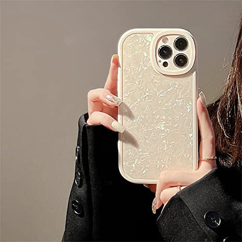 Tybiky Compatible with iPhone X Case, Soft Shockproof Cute Floral Protective Case for Women, Garden Flower Pattern Design, Anti-Scratch Mobile Phone Case for Girls, Milk White