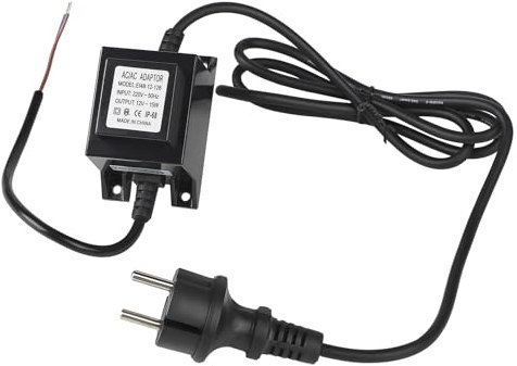 CPROSP Transformateur LED 12 V 15 W IP68 - Pour extérieur - Étanche - Pour piscine - Transformateur 220 V 12 V - LED avec prise - Entrée/sortie 220 V - 50 Hz - AC 12 V 15 W