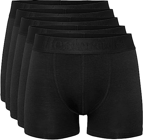 Resteröds - Organic Cotton - Retro Short/Pant - 5er Pack (M Schwarz)