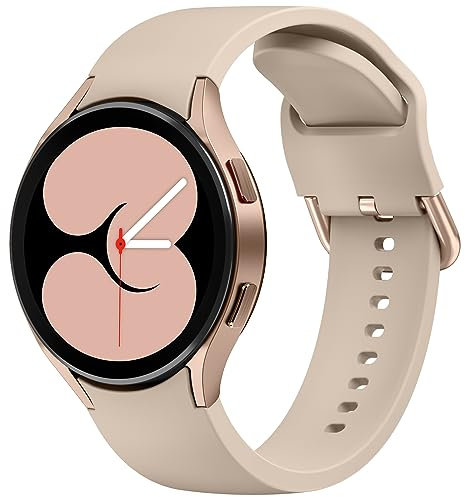 Tobfit für Samsung Galaxy Watch 6 Armband, Galaxy Watch 5/Watch 4 Armband 40mm 44mm, Galaxy Watch 5 pro Armband, 20mm Silikon Sport Ersatzarmband für Samsung Galaxy Watch 6/Watch 4 Classic (Milchtee)