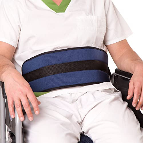ORTONES | Bauchstützgurt mit Magnetverschluss für Rollstuhl, Seniorenstuhl oder Sessel | Extra Länge: 300 cm | Gepolstert | Rollstuhlgeschirr für ältere Menschen | Einheitsgröße