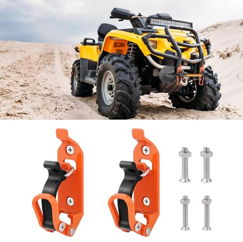 JJWNMLL schaufelhalter für Dachträger-2 Stück Orange schaufelhalter Offroad zubehör wandmontagehalterungen Klemmmontagesatz für Dachträger Boote
