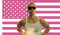 Rafe Cameron - Arazzo con bandiera americana rosa, 9 x 1,5 m, per interni ed esterni, da appendere alla parete, per camera da letto, soggiorno, dormitorio, decorazione per la casa
