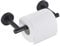 Toilet Paper Holder Pivoting Round Toilet Roll Holder for Mega Roll Modern Stainless Steel Metal Tissue Roll Hangers Tp Holder Storage Wall Mount Bathroom Accessories (Matte Black)