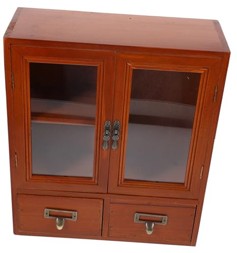 Mikinona Storage Boxes aufbwahrungs-Box oberschrank küche Wandregal Wandschrank für zu Hause heim Medizinschränke Kleiner Aufbewahrungsschrank Wandschrank aus Holz Schrankornament aus Holz