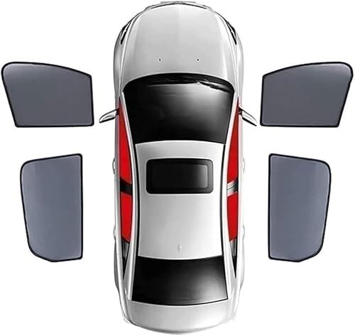 ZhanHY Coche Parasoles para Nissan Qashqai 2021-2024,Delanteras Trasera Ventana Lateral Bloquear UV Protección Accesorios
