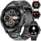 Smartwatch Herren mit 500MAH große Batterie,1,43 Zoll AMOLED Smart Watch mit Herzfrequenz/Schlafüberwachung/SpO2/Schrittzähler Armbanduhr, 120+ Sportmodi Wasserdicht Fitnessuhr für Android/iOS