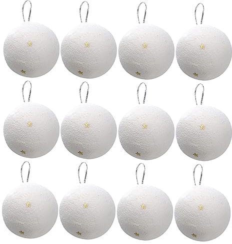 CAXUSD 24stücke Teiliges Weihnachtsbaum- Kugel Dekoration Für Weihnachten Für Innen Und Außendekoration Für Bäume Und Festliche Anlässe