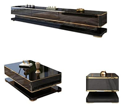 WLCNYL Table Basse Meuble TV Table Basse Combinaison Villa Salon Ensemble de Meubles pour la Maison