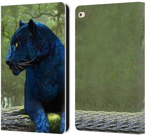 Head Case Designs Licenza Ufficiale Vincent HIE Pantera Grafica Custodia Cover in Pelle a Portafoglio Compatibile con Apple iPad Air 2 (2014)