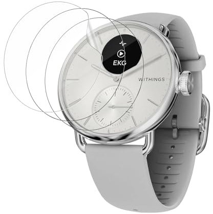 MEMELOKA Protection Écran pour Withings Scanwatch 2 38mm, 3 Pièces [Anti-Rayure] TPU Flexible Protecteur D’écran avec Couverture Complète, Sans Bulles et Haute Sensibilité Tactile