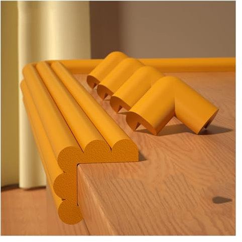 Kantenschutz aus Schaumstoff, selbstklebende Möbelkantenstreifen, Stoßschutz, Katoßschutz, Kantenschutzpolster für scharfe Tischkanten und scharfe Ecken, 12 Farben (Farbe: Woody, Größe: 2 m)