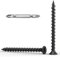 Wavanta 3.9 x 40mm Drywall Screws Coarse Thread Black Phosphate Bugle Head Phillips Drive with Bit, Black Wood Screws for Drywall Sheetrock, Wood and Furniture, Pack of 200